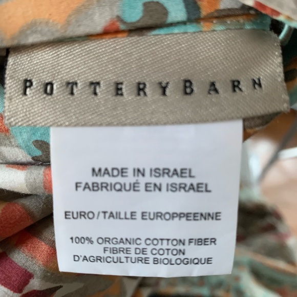 Pottery Barn Paloma Paisley Organic Percale Queen Duvet - Picture 7 of 8